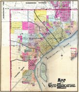 Muscatine City Map Composite, Muscatine County 1899